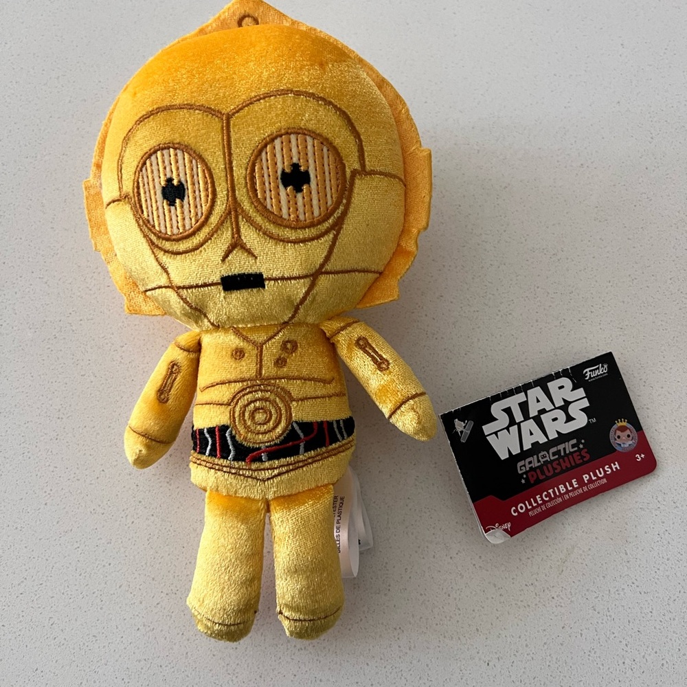 Star Wars Collectible Funko 7" Galactic Plush Disney C3PO C3-PO New With Tag